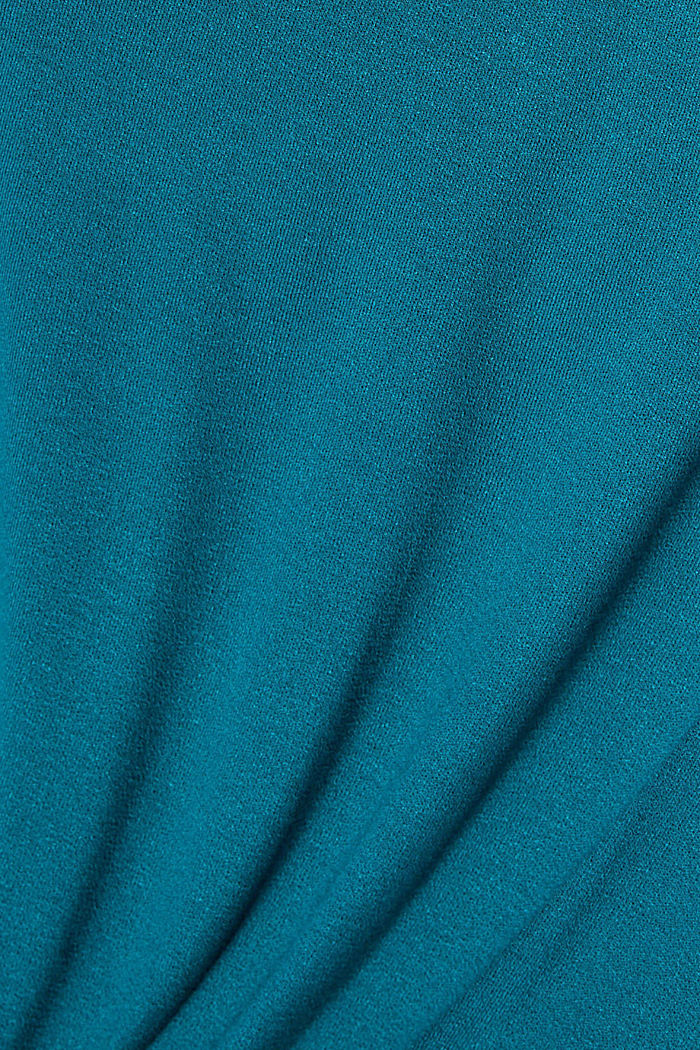 Röyhelösomisteinen pitkähihainen paita, LENZING™ ECOVERO™, EMERALD GREEN, detail image number 4