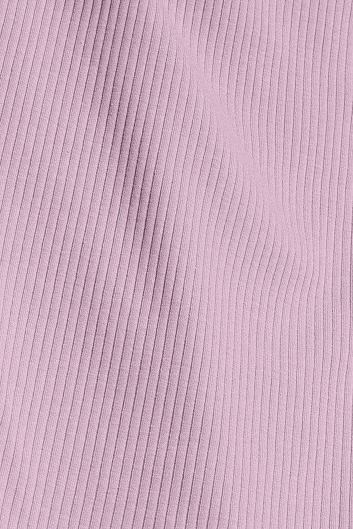 Top z odsłoniętym ramieniem, bawełna ekologiczna, VIOLET, detail image number 4