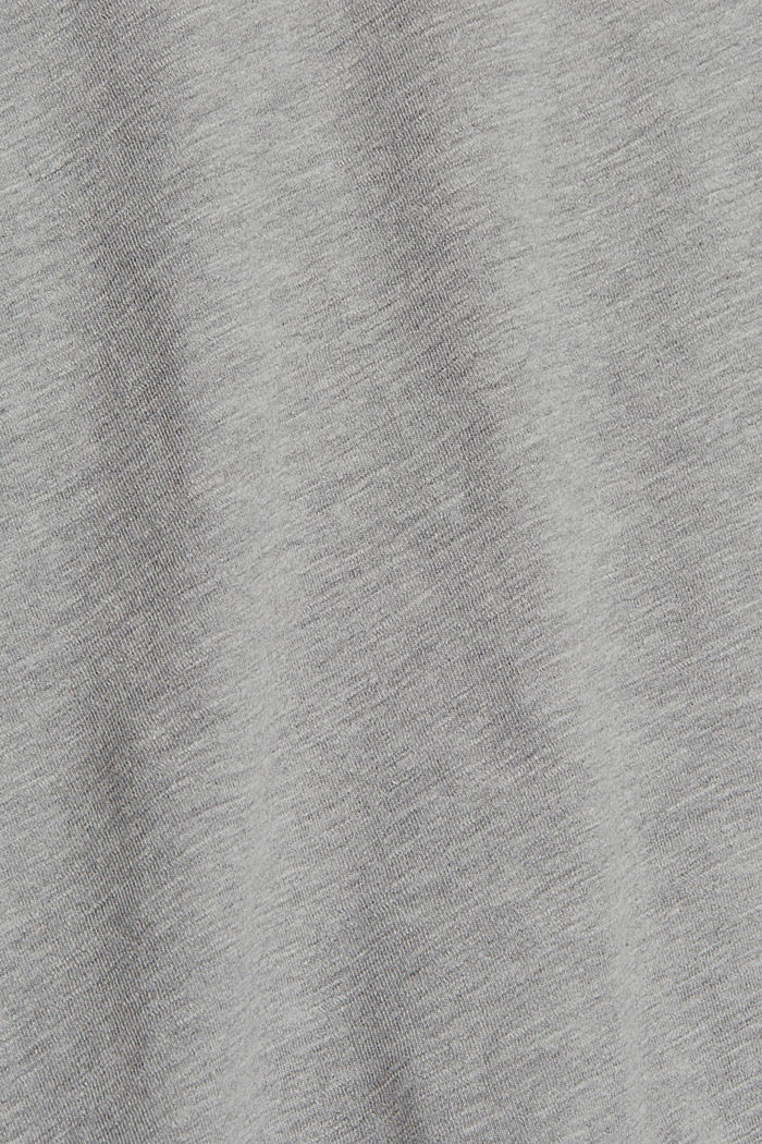 Jersey T-shirt met print, mix met biologisch katoen, MEDIUM GREY, detail image number 4