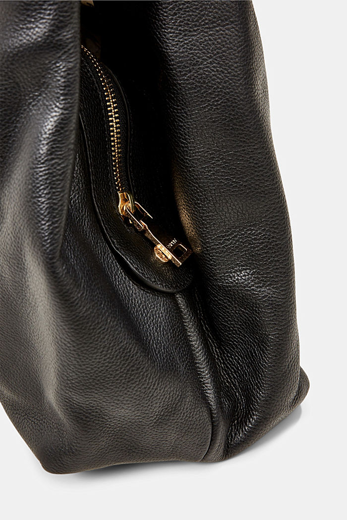 Bags leather, BLACK, detail image number 3