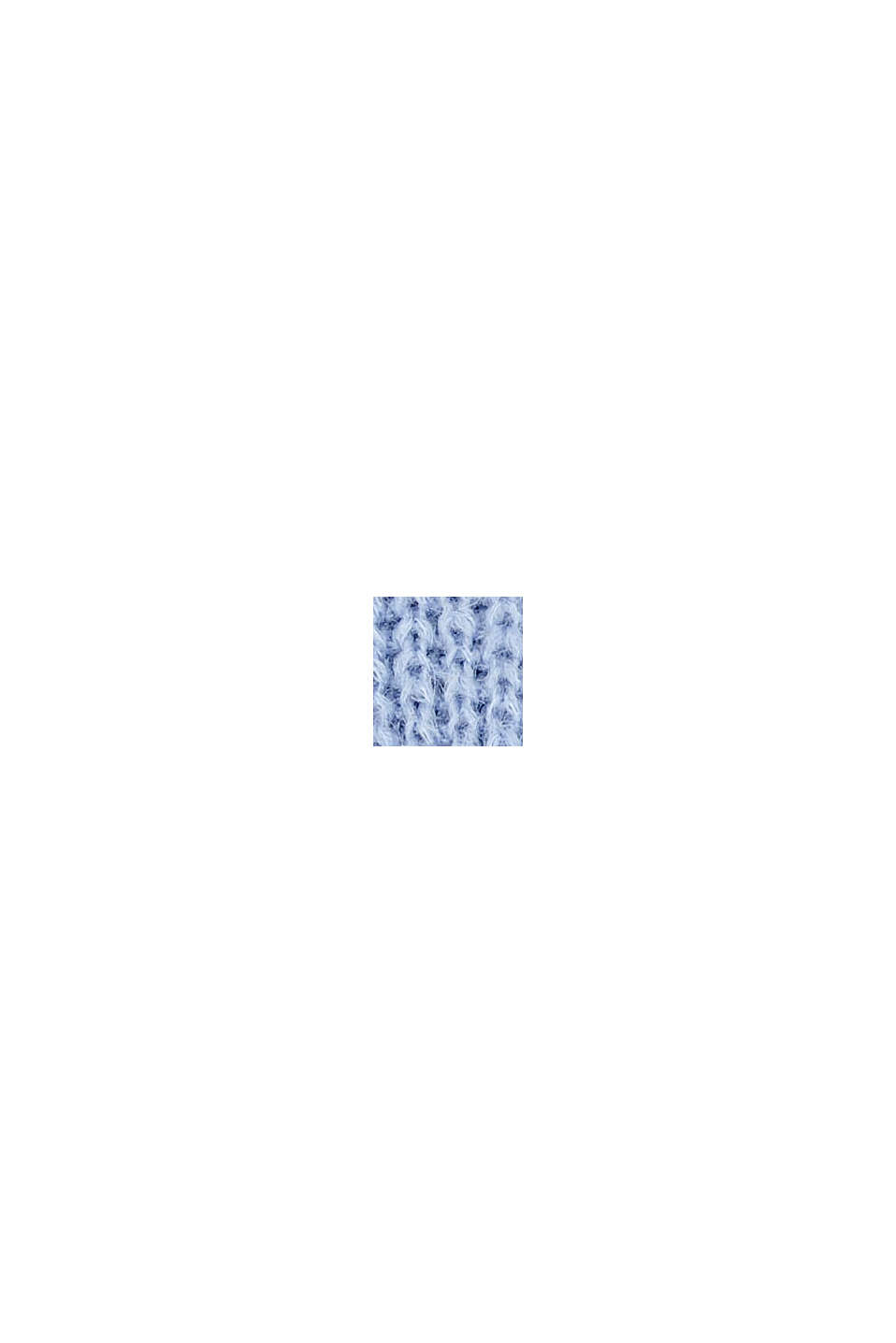 Con alpaca: sciarpa a maglia in tinta unita, GREY BLUE, swatch