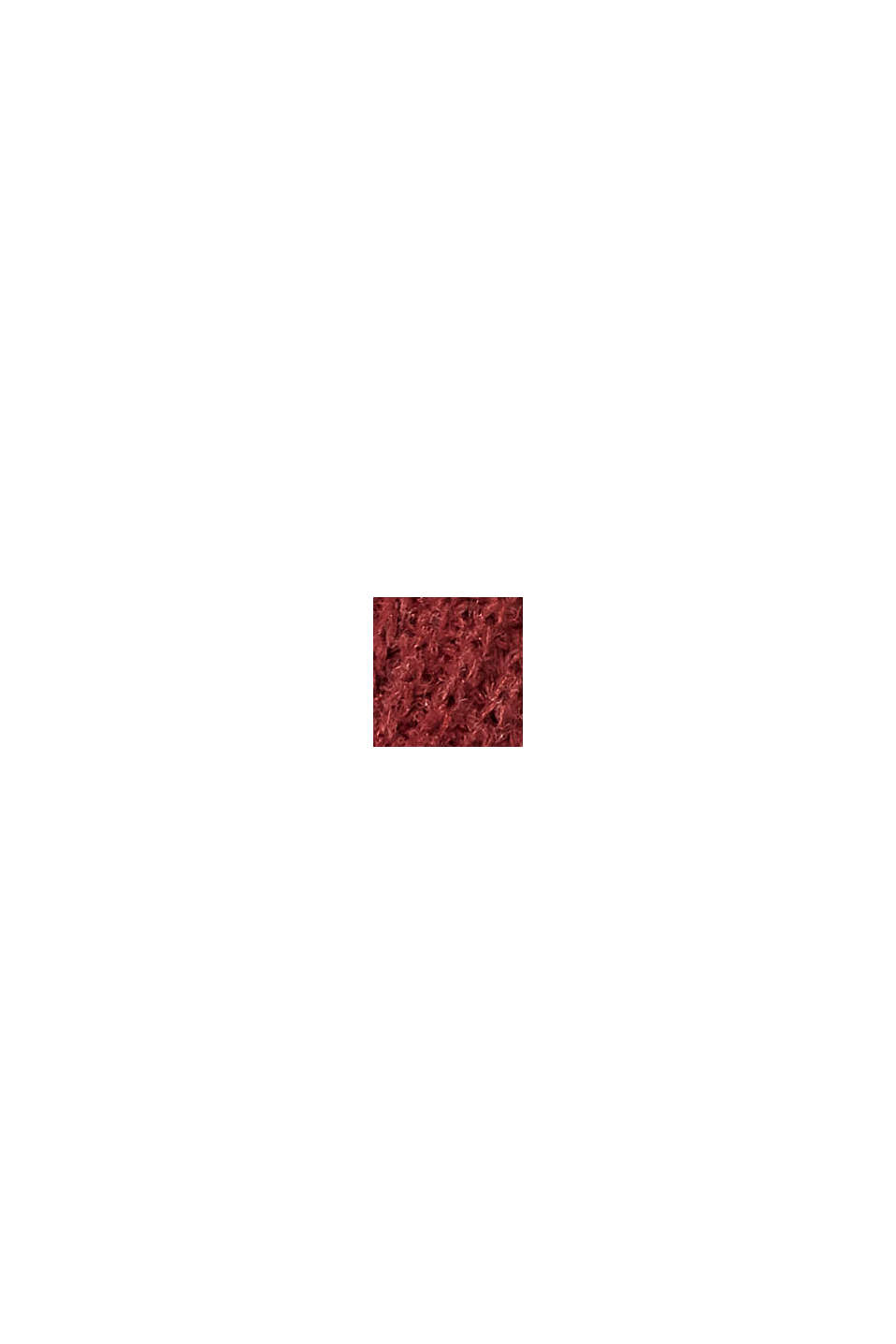 S alpakou: jednobarevná pletená šála, DARK RED, swatch