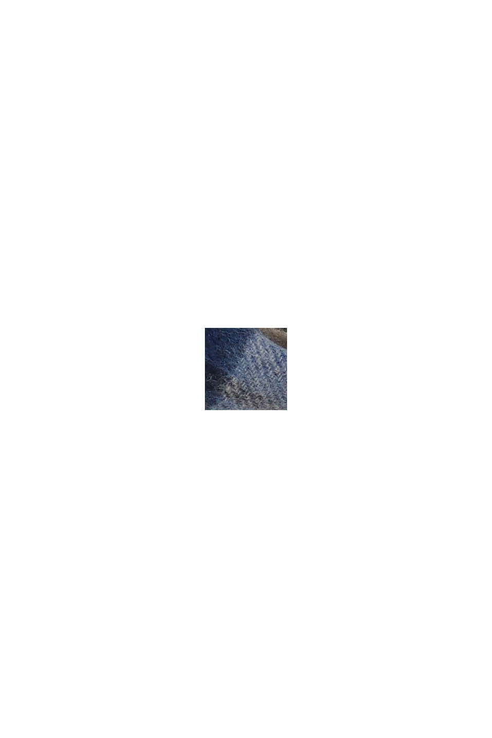 De lana/cachemir: bufanda con diseño de cuadros, DARK BLUE, swatch