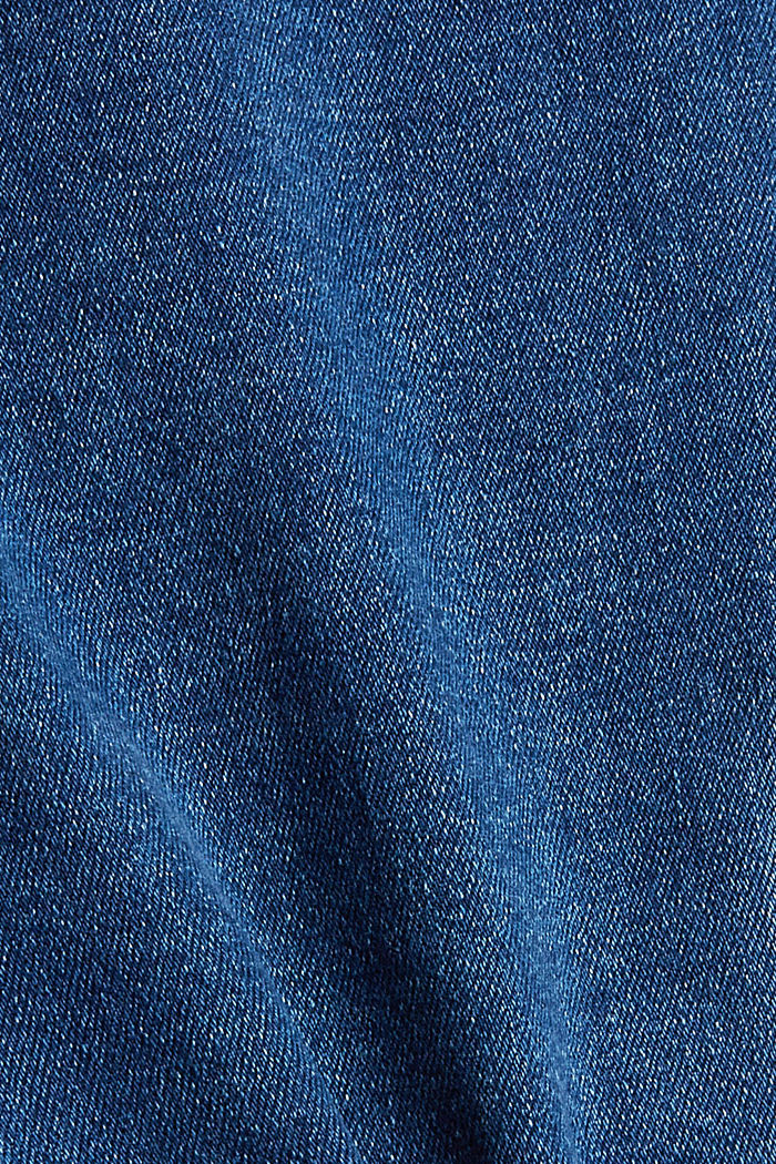 Stretchjeans van een mix met biologisch katoen, BLUE DARK WASHED, detail image number 4