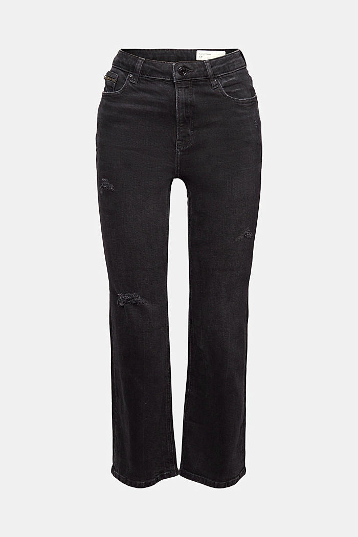 Kick Flare-Jeans aus Bio-Baumwolle, BLACK DARK WASHED, detail image number 7