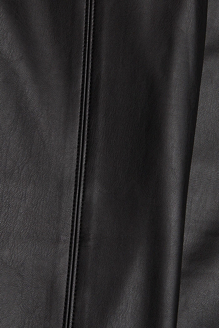 Flared-housut tekonahkaa, BLACK, detail image number 4