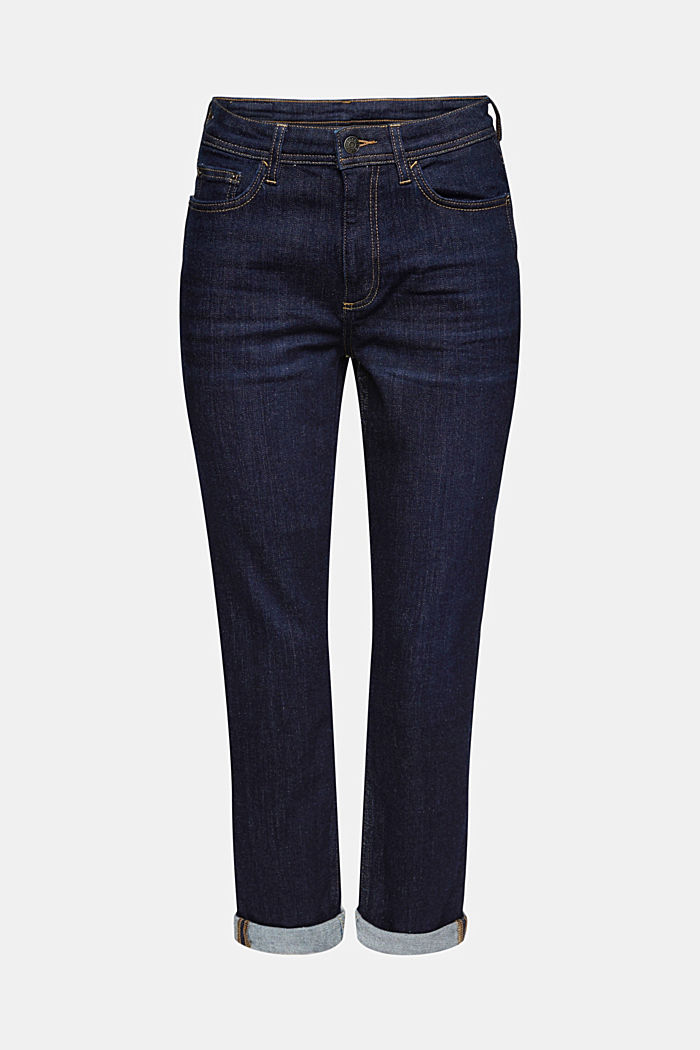 Cropped Jeans aus Baumwoll-Stretch