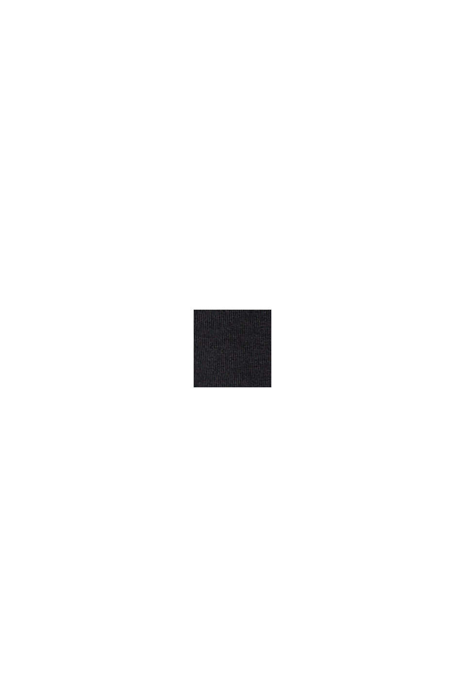 Spódnica mini z kompaktowej dzianiny dresowej, BLACK, swatch