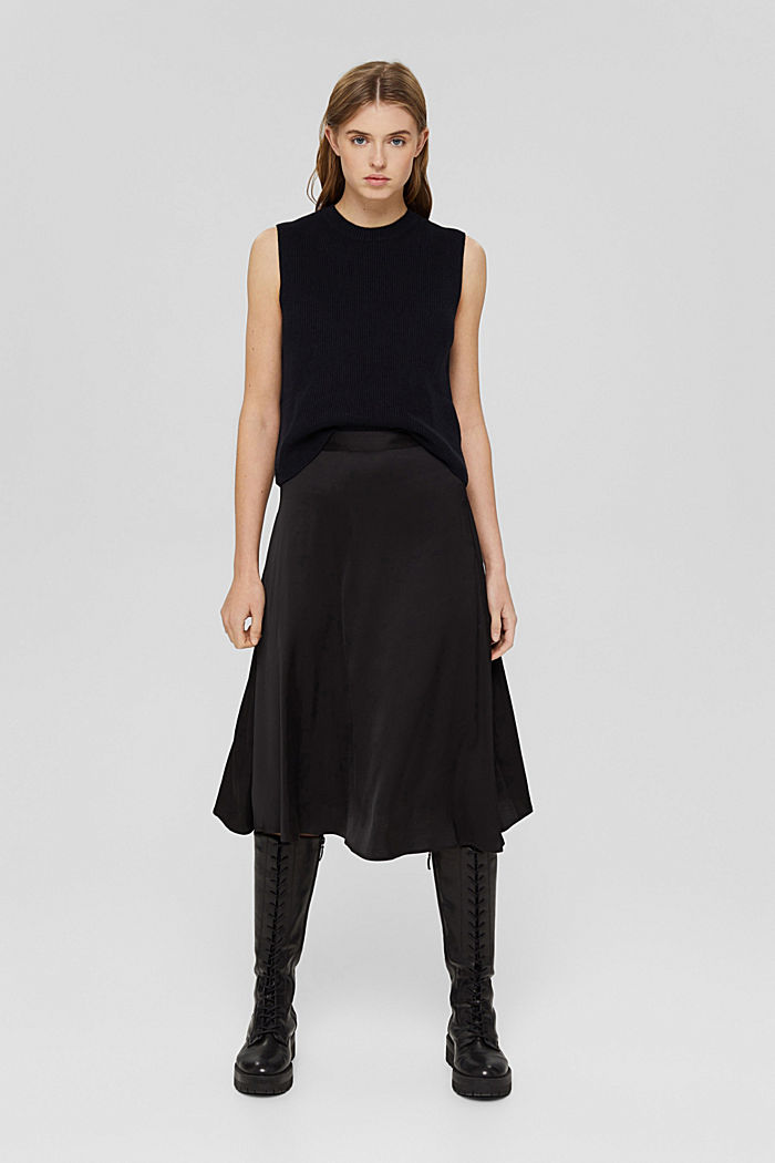Skirts light woven, BLACK, detail image number 6