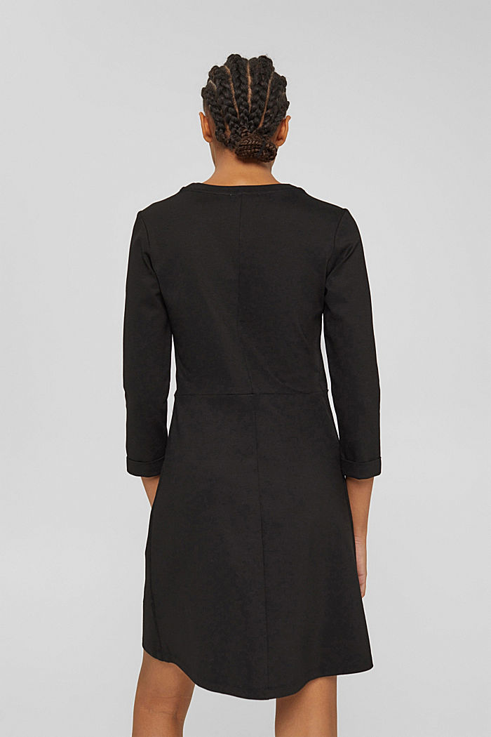 Jerseykleid mit LENZING™ ECOVERO™, BLACK, detail image number 2