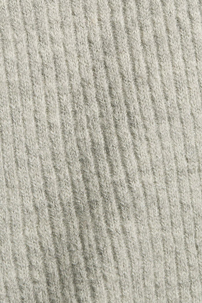 Mit Alpaka/Wolle: Rollkragenpullover, LIGHT GREY, detail image number 4