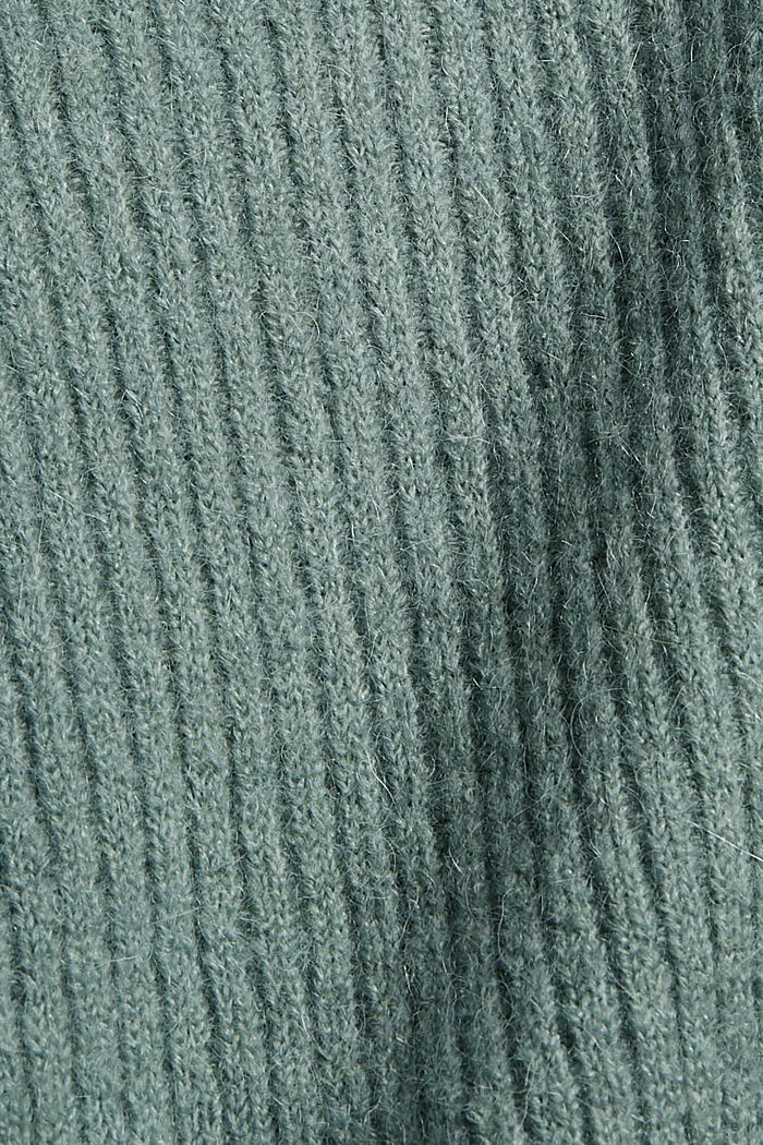 À teneur en alpaga/laine : le pull-over à col roulé, DUSTY GREEN, detail image number 4