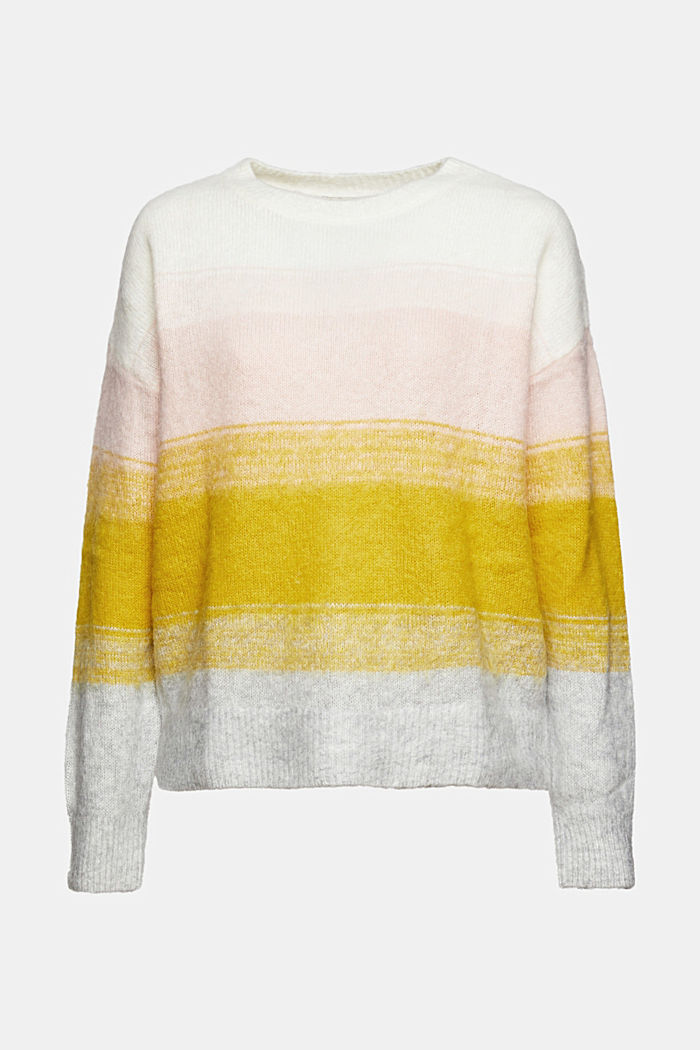 Mit Wolle: Pullover mit Farbverlauf