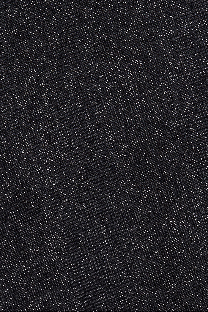 CURVY gerecycled: trui met glitters, BLACK, detail image number 1