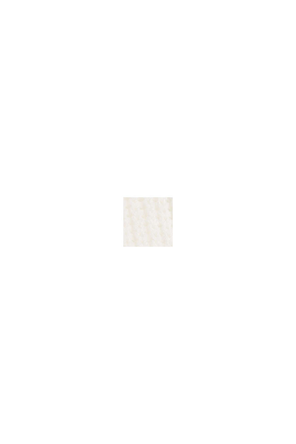 Zopfstrick-Pullover aus Baumwoll-Mix, OFF WHITE, swatch