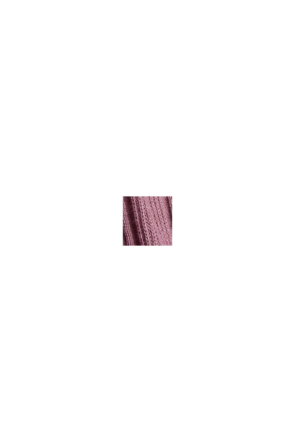 Rib knit cardigan made of 100% cotton, MAUVE, swatch