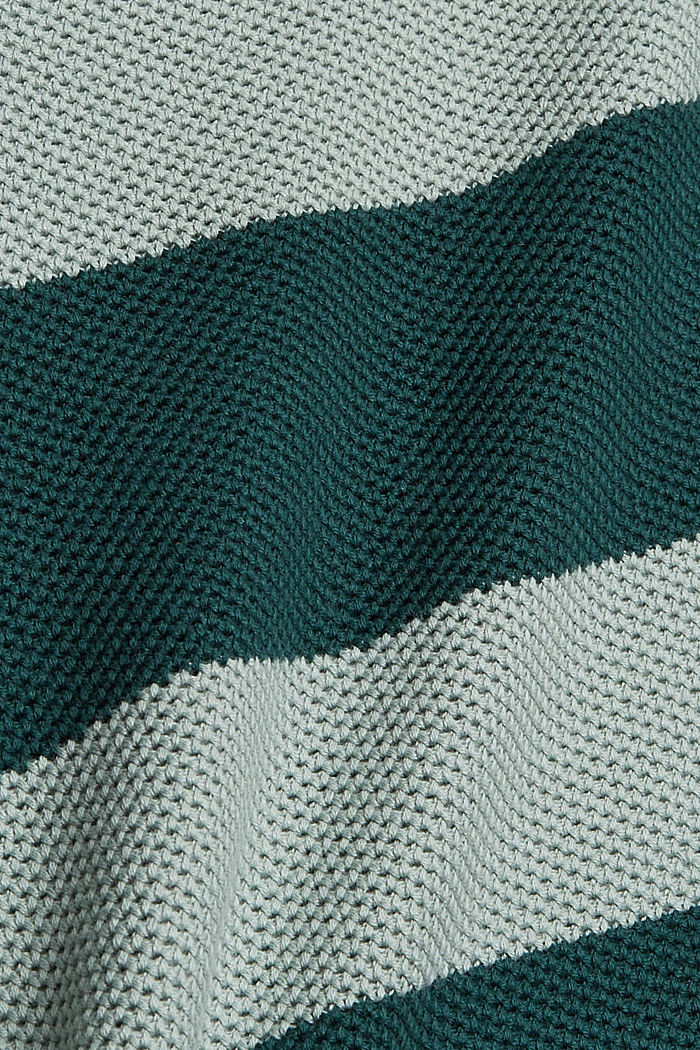 Basic trui van 100% katoen, DUSTY GREEN, detail image number 4
