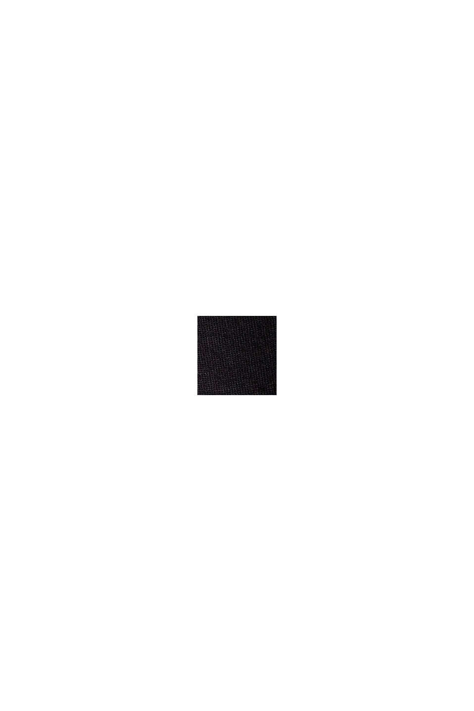 Sudadera de neopreno con detalle de botón, BLACK, swatch