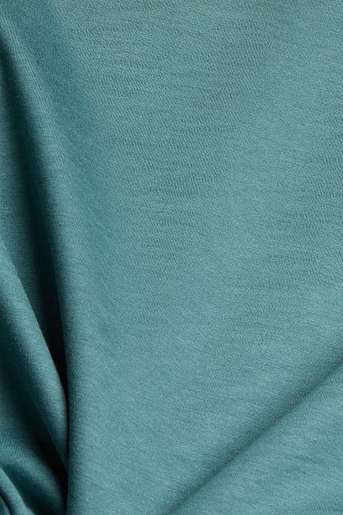 Scuba-Sweatshirt mit Knopfdetail, TEAL BLUE, detail image number 4