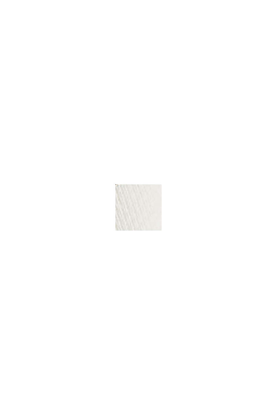 Jersey con diseño de rayas aterciopeladas y detalle de botones, OFF WHITE, swatch