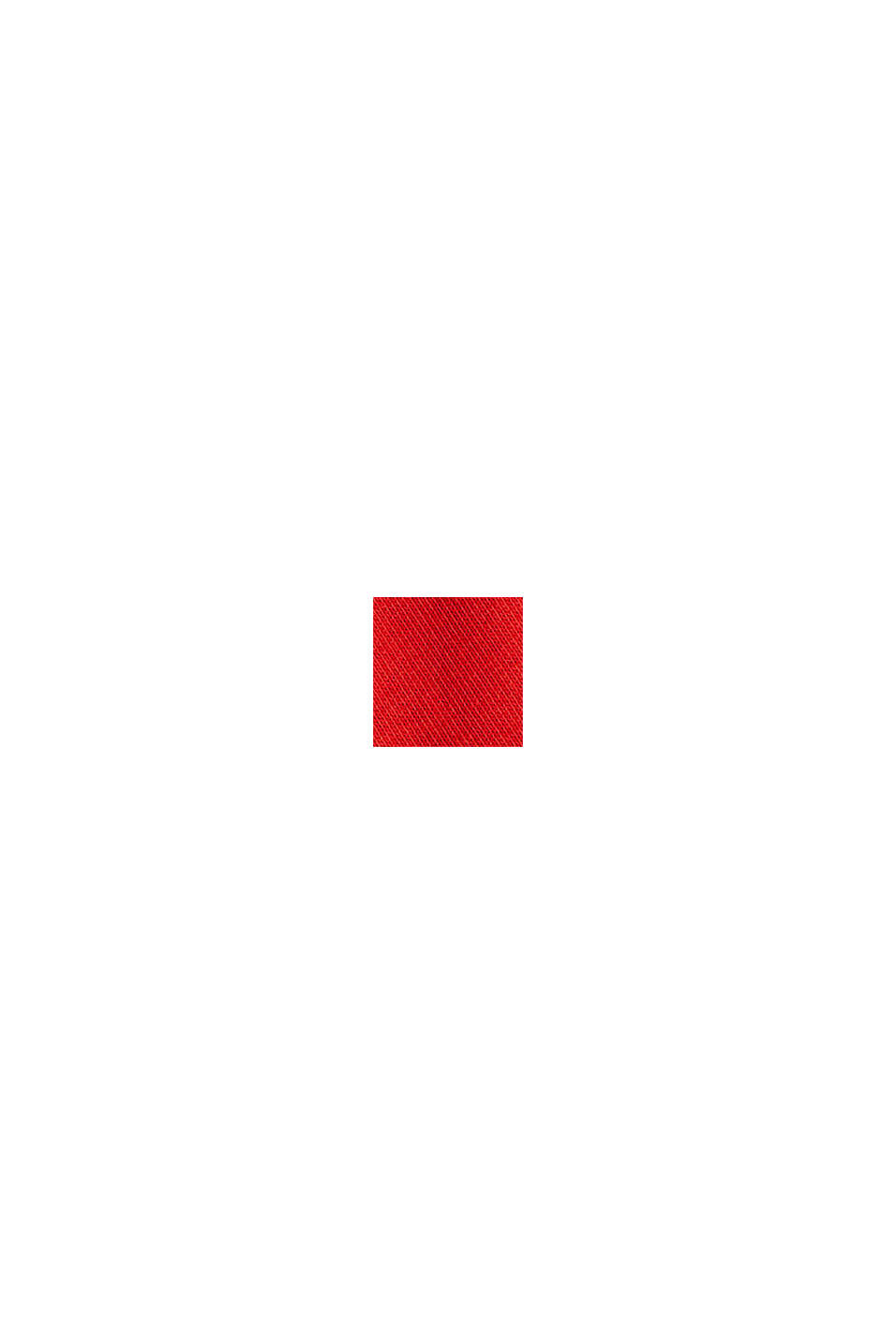Logokirjailtu collegepaita puuvillasekoitetta, ORANGE RED, swatch