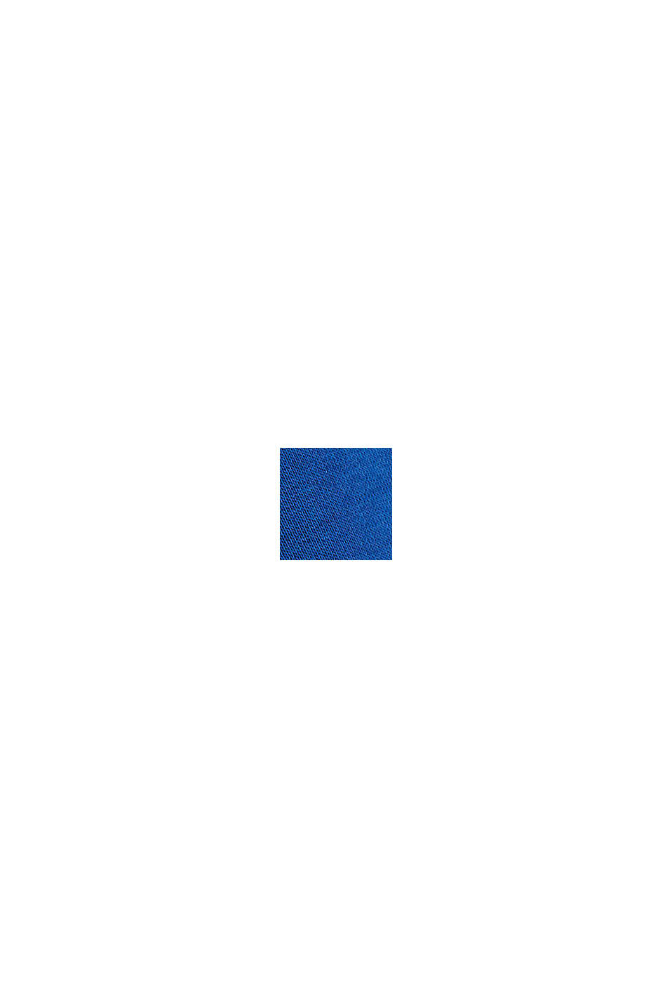 Bluza z kapturem z wyhaftowanym logo, mieszanka bawełniana, BRIGHT BLUE, swatch