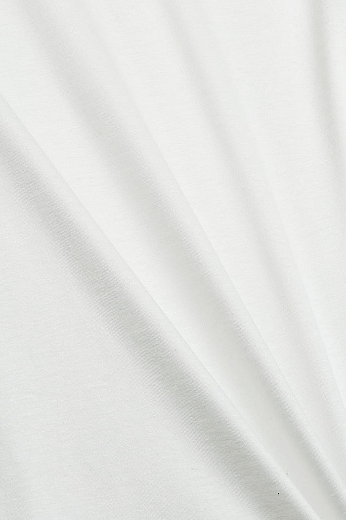Sisältää TENCELIÄ™: peruspitkähihainen pystykauluksella, OFF WHITE, detail image number 4