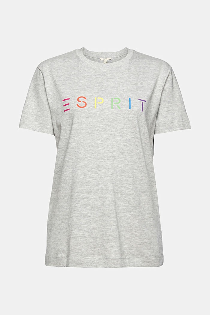 T-shirt with a logo print, organic cotton blend