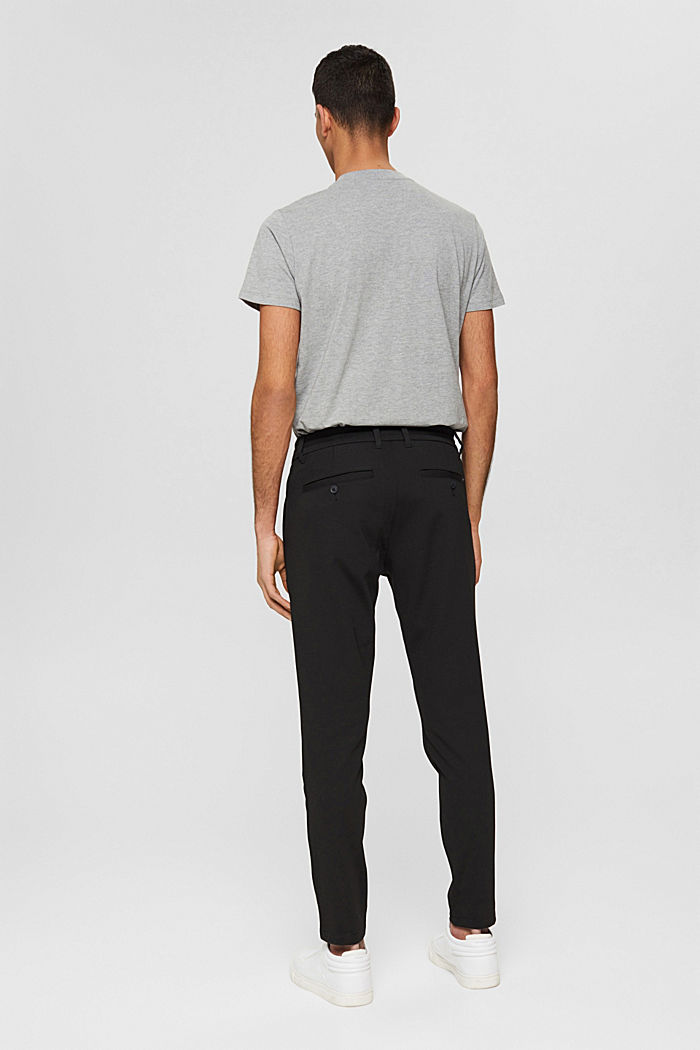 Pantalon stretch à taille élastique, BLACK, detail image number 3