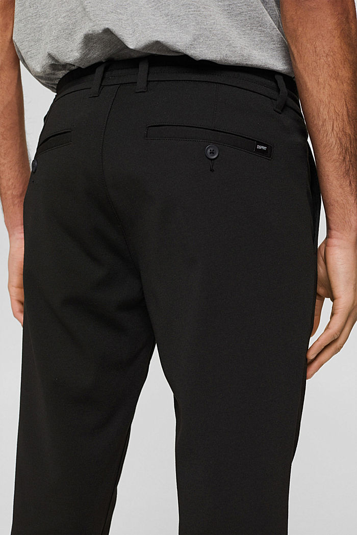 Pantalon stretch à taille élastique, BLACK, detail image number 5
