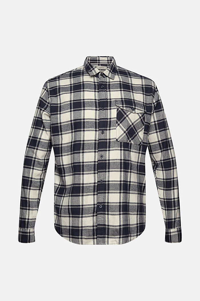 Check flannel shirt made of organic cotton