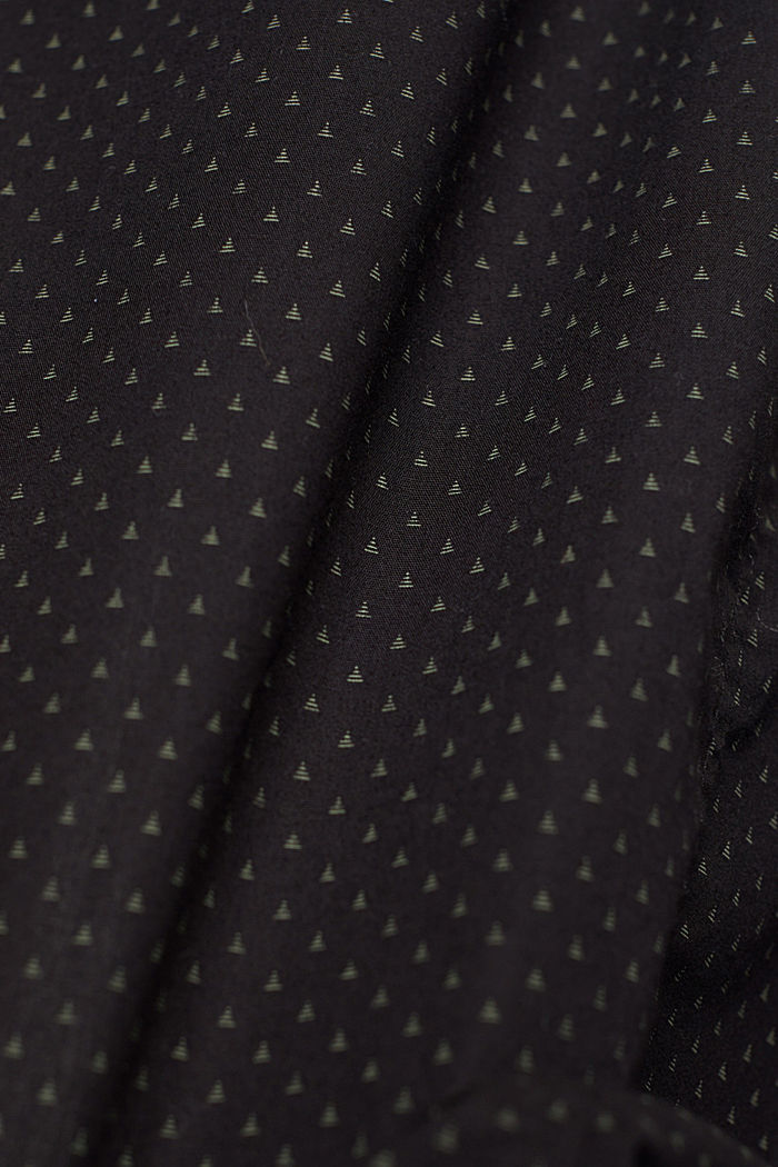 Chemise à motif en coton, BLACK, detail image number 4
