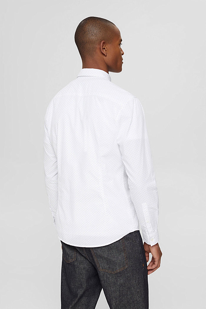 Chemise à motif en coton, WHITE, detail image number 3