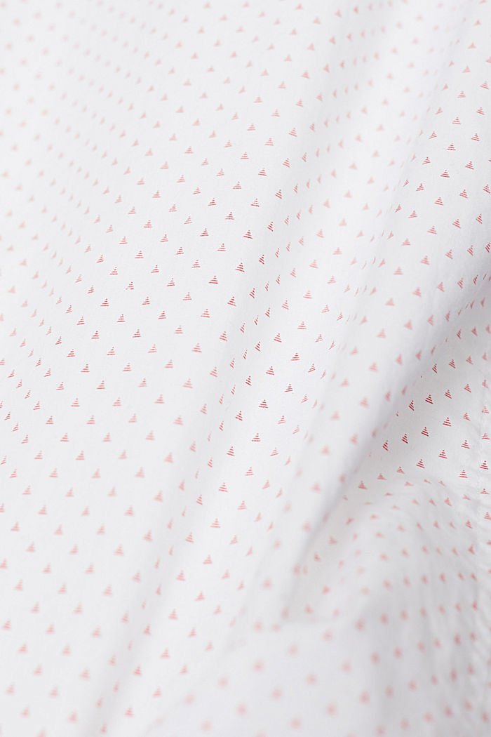 Gemustertes Hemd aus Baumwolle, NEW WHITE, detail image number 4