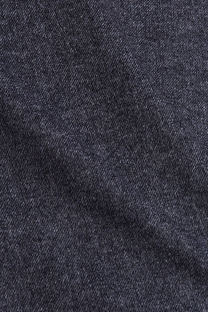 Veste en laine mélangée au look chiné, ANTHRACITE, detail image number 4