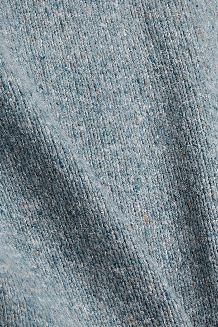 Neulepusero villasekoitetta, jossa alpakkaa, LIGHT BLUE, detail image number 4