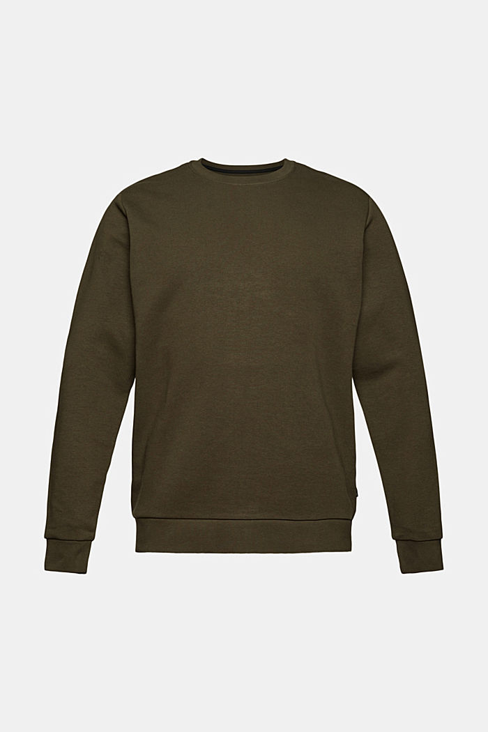 Gerecycled: basic sweatshirt, DARK KHAKI, detail image number 6