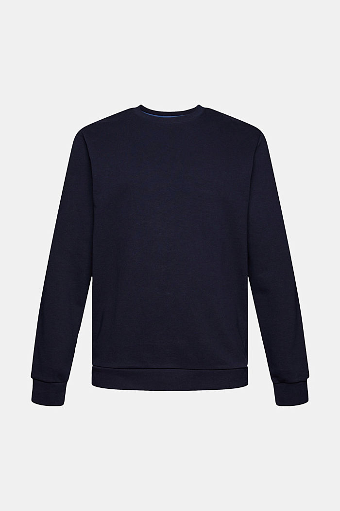 Gerecycled: basic sweatshirt, NAVY, overview