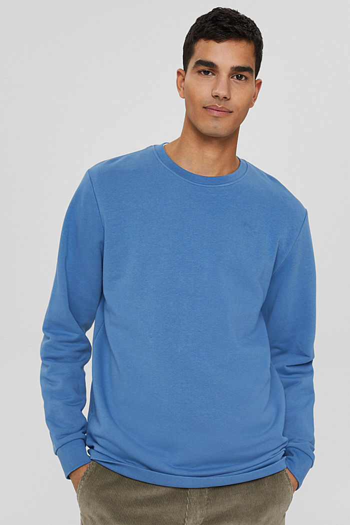 Gerecycled: basic sweatshirt, BLUE, detail image number 0