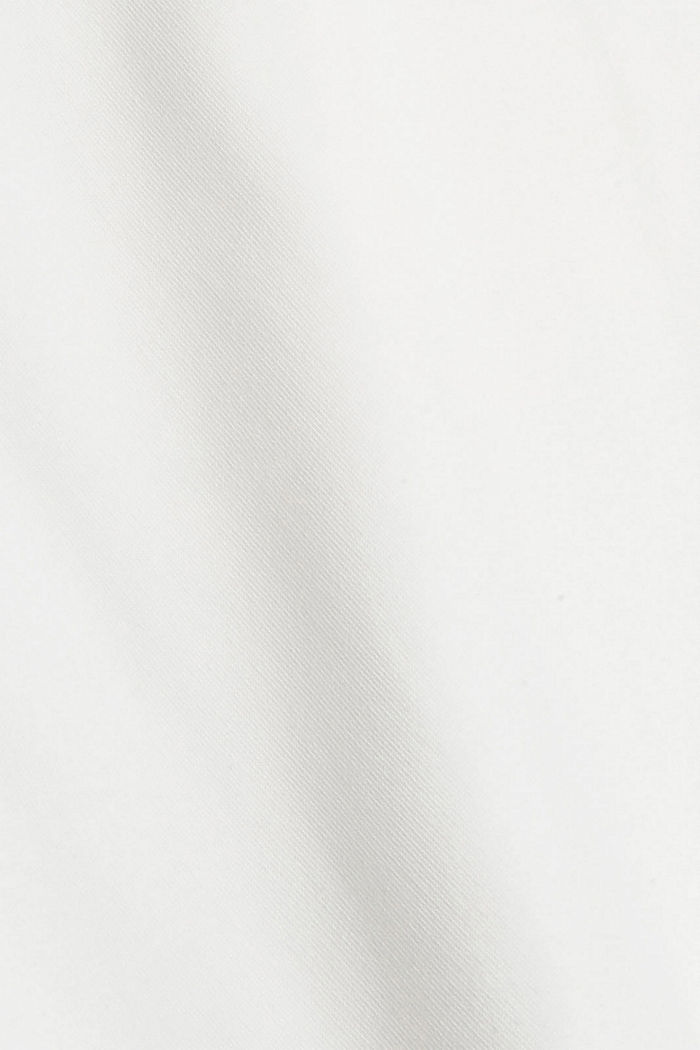 Gerecycled: sweatshirt met logoborduursel, OFF WHITE, detail image number 4