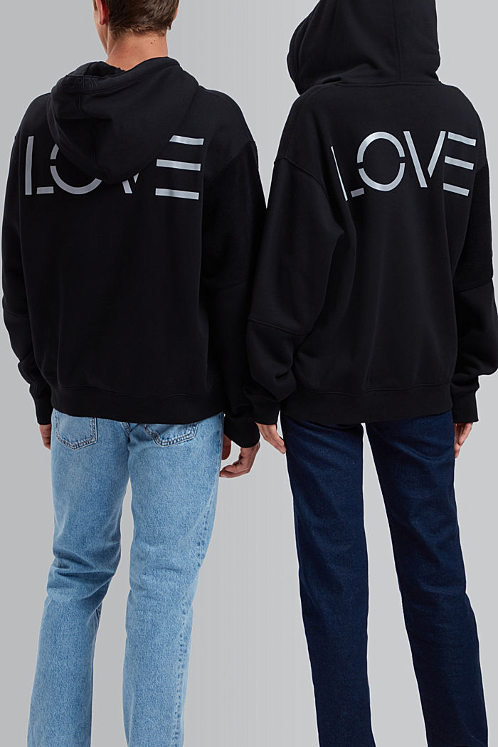 Love Composite 連帽衛衣, BLACK, detail image number 1