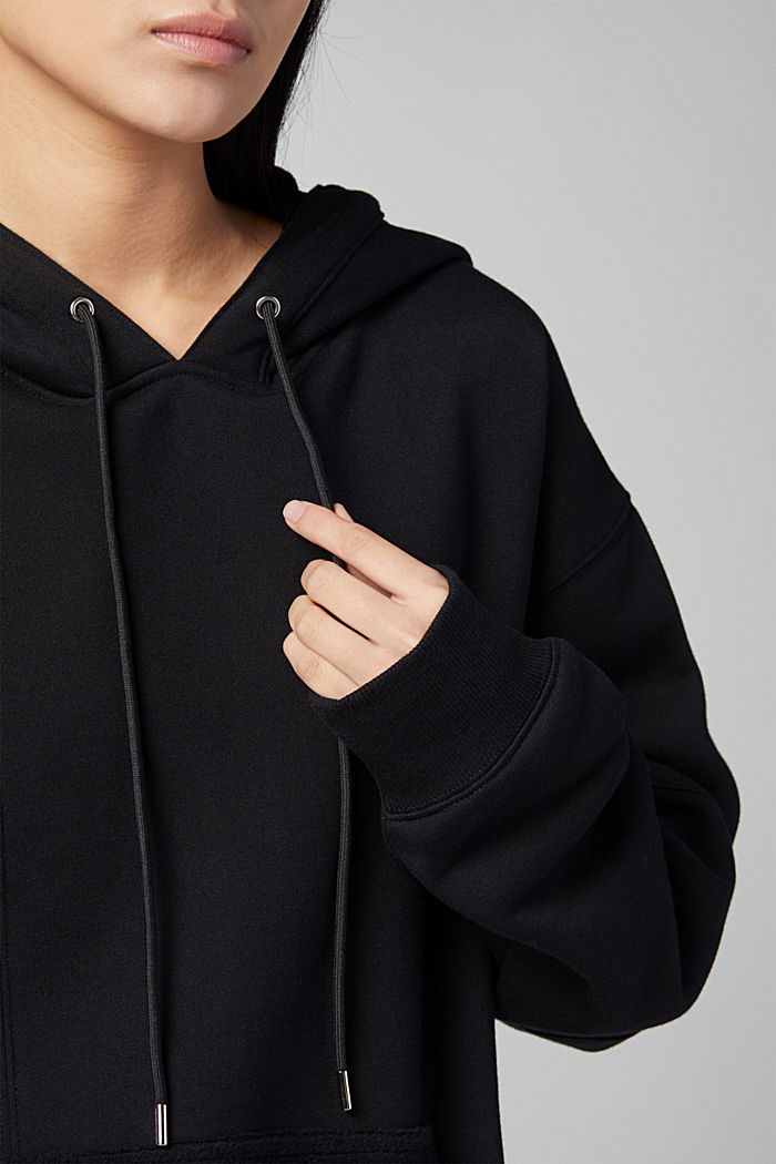 Unisex sweatshirt in a patchwork look, BLACK, detail-asia image number 4