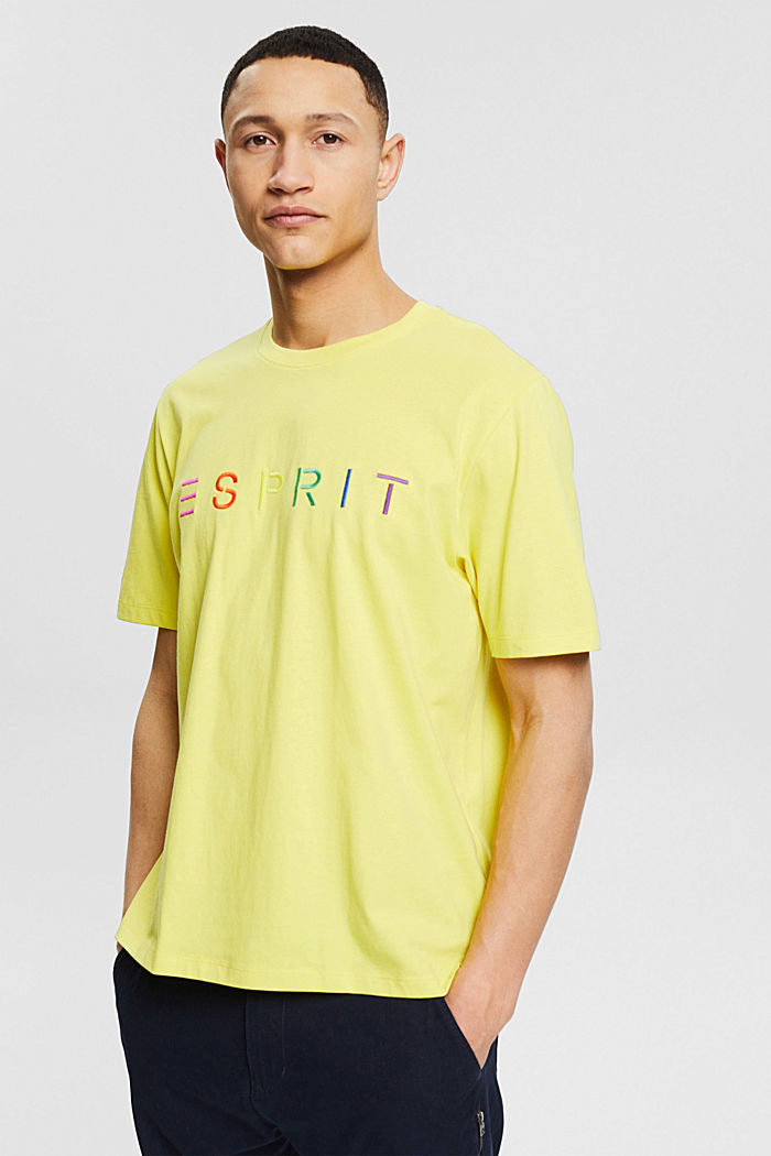 Jersey T-shirt with an embroidered logo