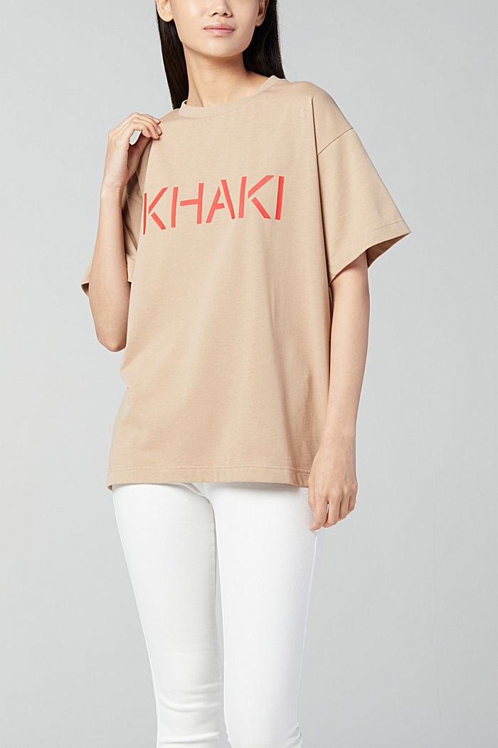 Color Capsule 티셔츠, KHAKI BEIGE, detail-asia image number 3