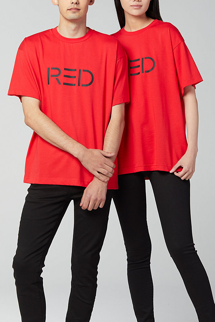 Color Capsule T 恤, RED, overview