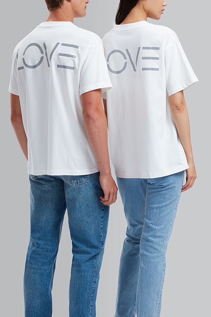 Unisex T-shirt with a back print, WHITE, detail-asia image number 1