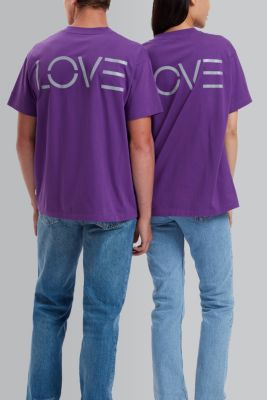 Love Composite T 恤, 紫色, detail-asia image number 1