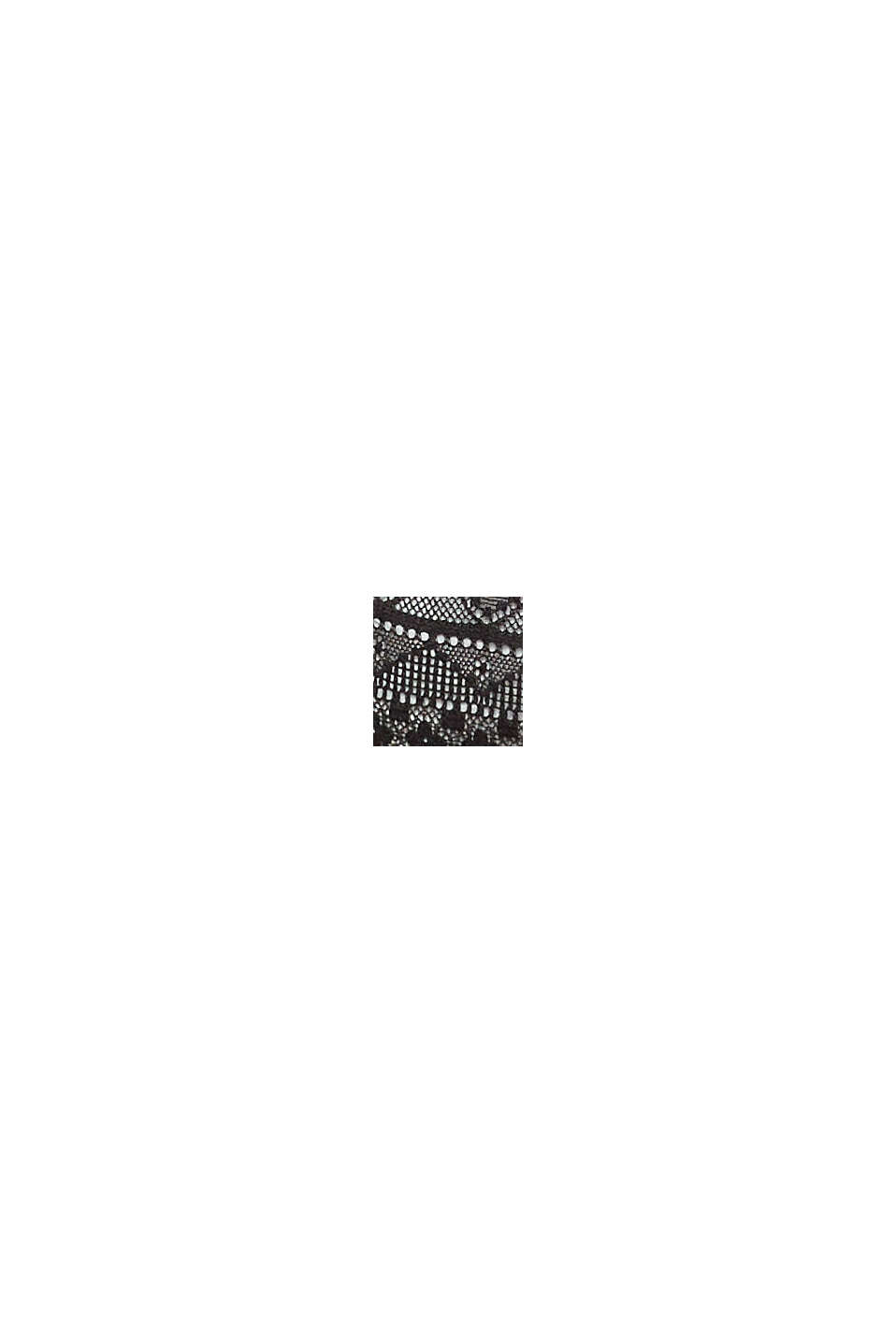 Genanvendte materialer: bøjleløs bustier-top med blonder, BLACK, swatch