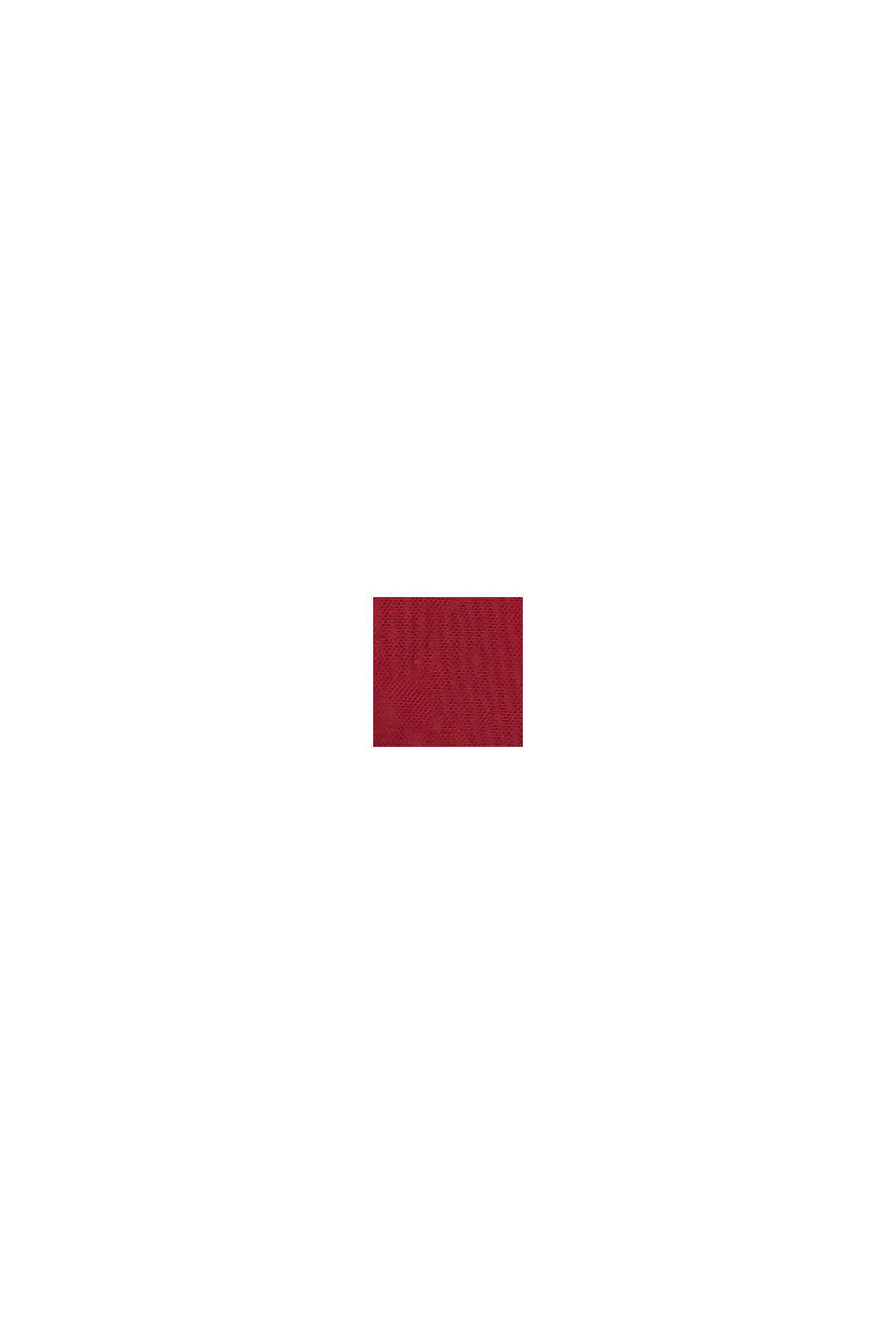 Genanvendte materialer: highwaist-trusser med blonder, CHERRY RED, swatch