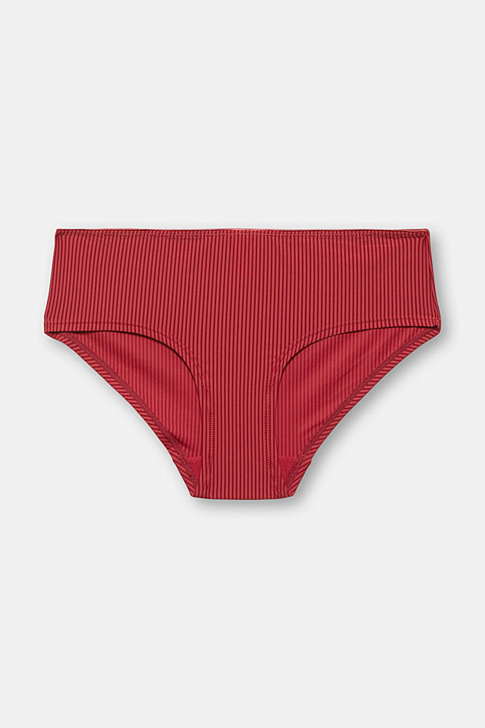 Gerecycled: hipster-short van microvezels, CHERRY RED, overview